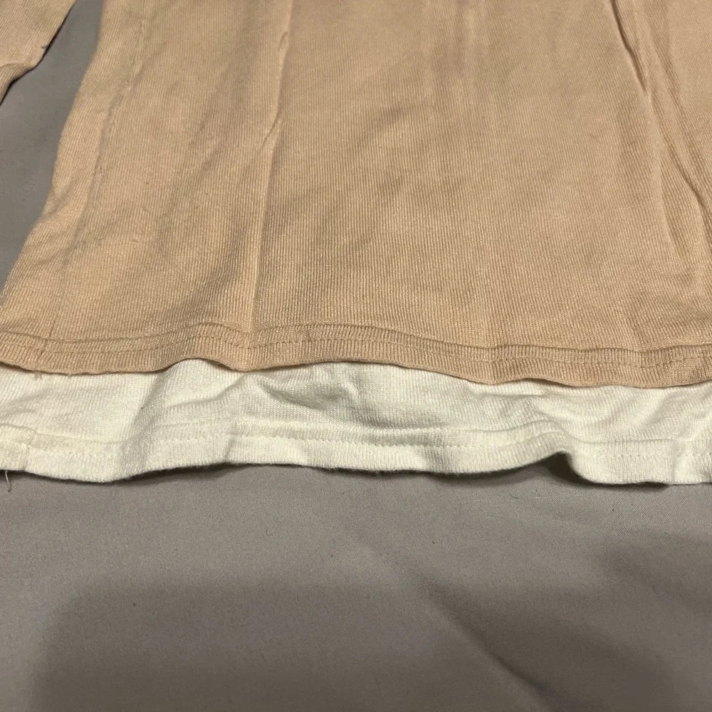 Sweet Romeo Light Tan Long Sleeve Top - Picture 7 of 7